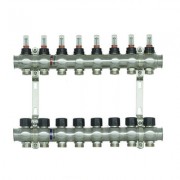 Колекторний блок з витратомірами Raftec STEEL 1"х8 RC03-08